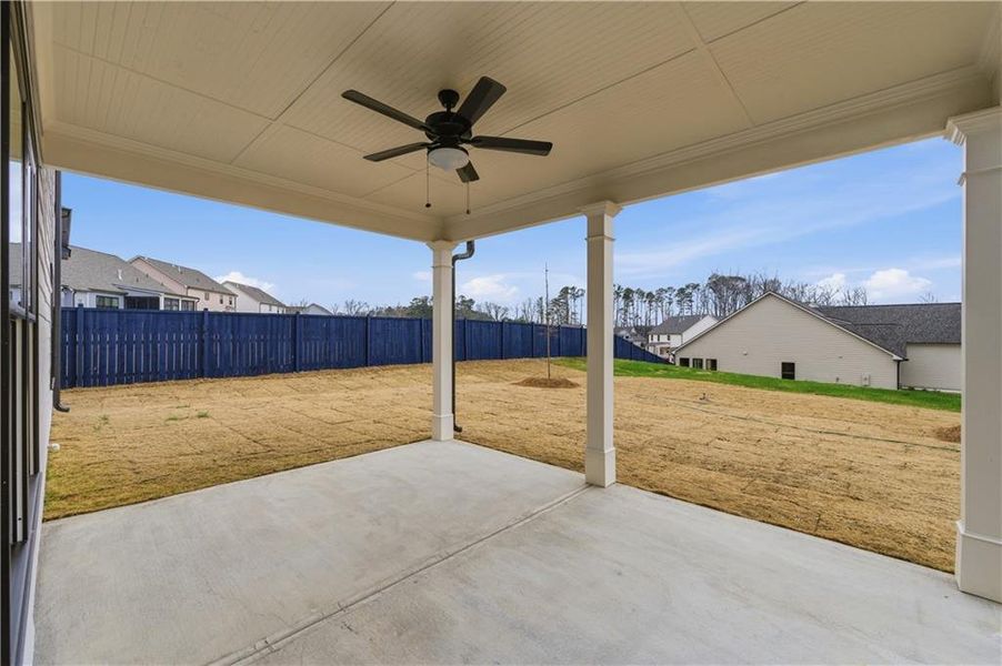 Exterior details and patio area of a home in Springside Reserve, Powder Springs (Image 20).