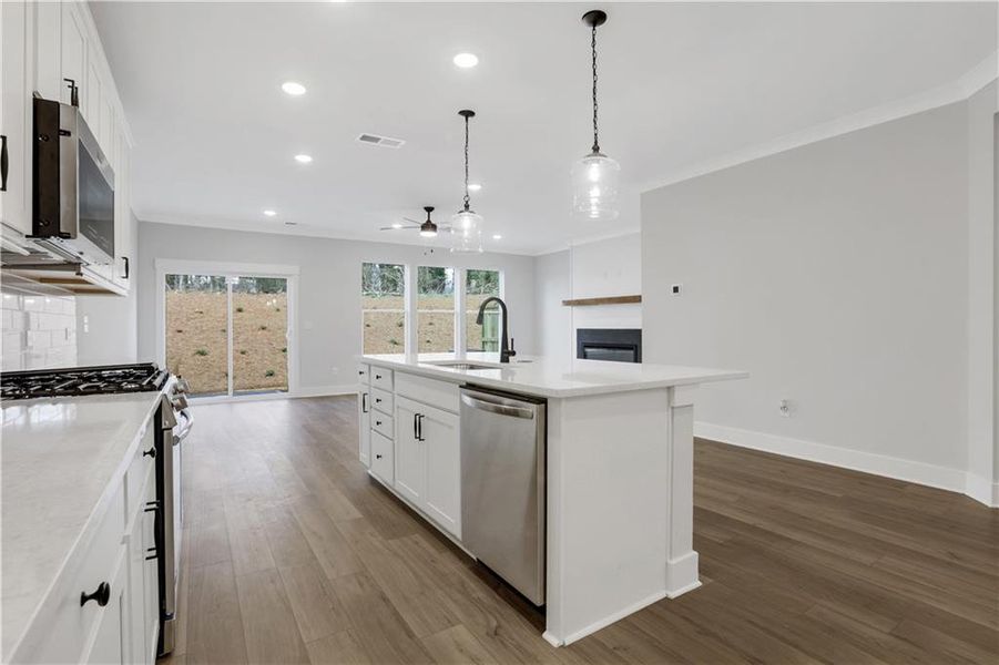 Furnished interior view inside a new home in , Dawsonville (Image 11).