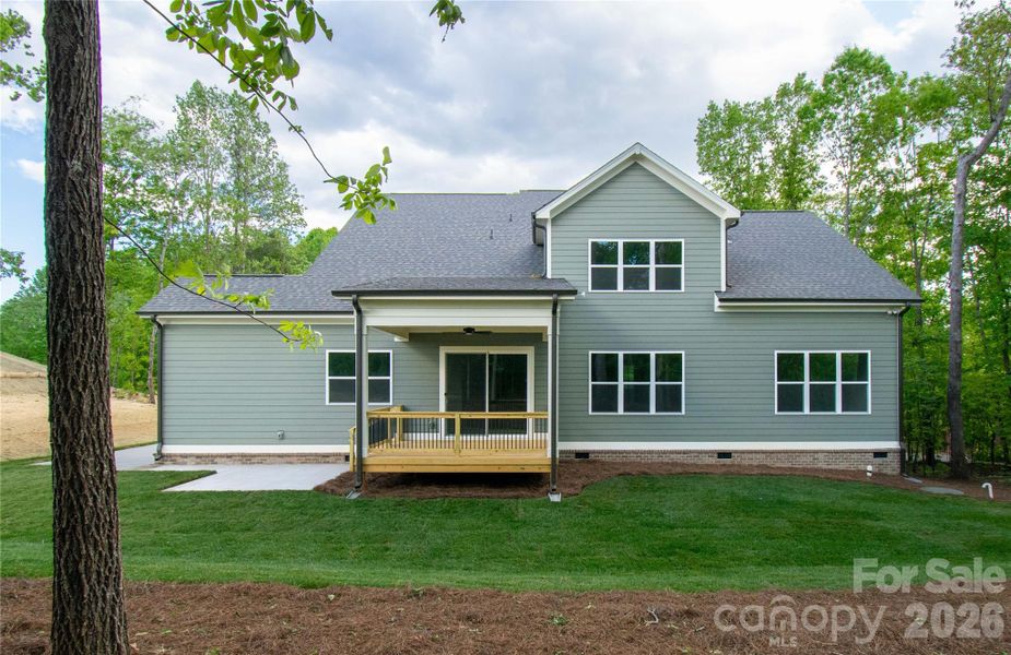 Exterior details and patio area of a home in , Hickory (Image 3).