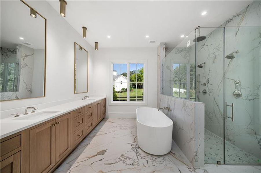 Furnished interior view inside a new home in , Roswell (Image 10).