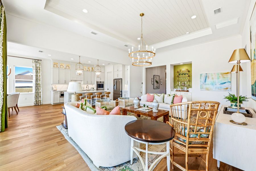 Furnished interior view inside a new home in Amelia National Country Club, Fernandina Beach (Image 12).