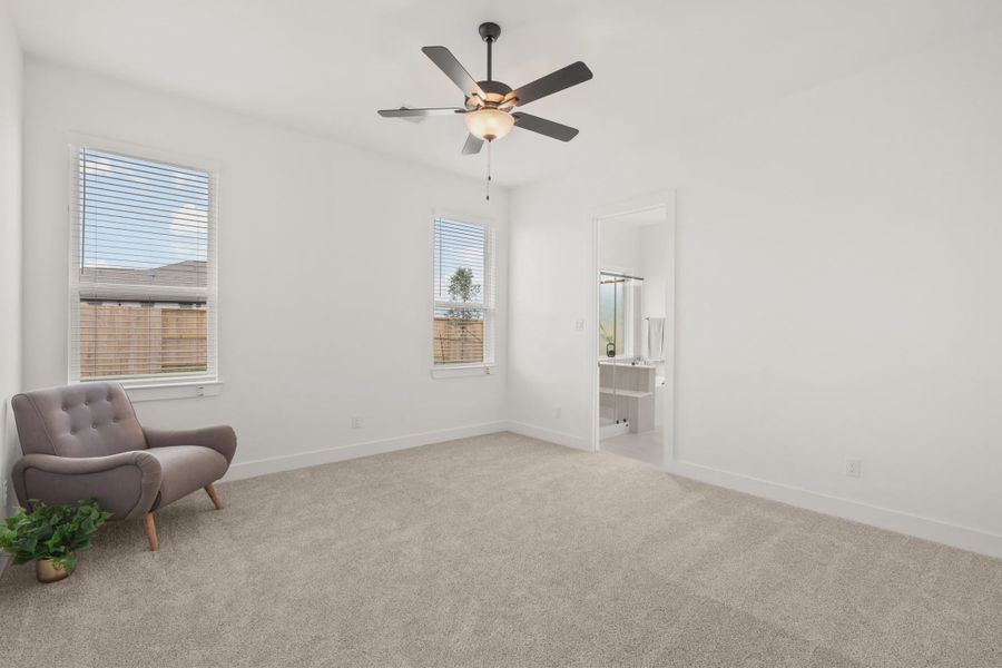 Representative unfurnished interior of a home built from the Viola by Chesmar Homes in Brookewater 45's, Rosenberg (Image 12).