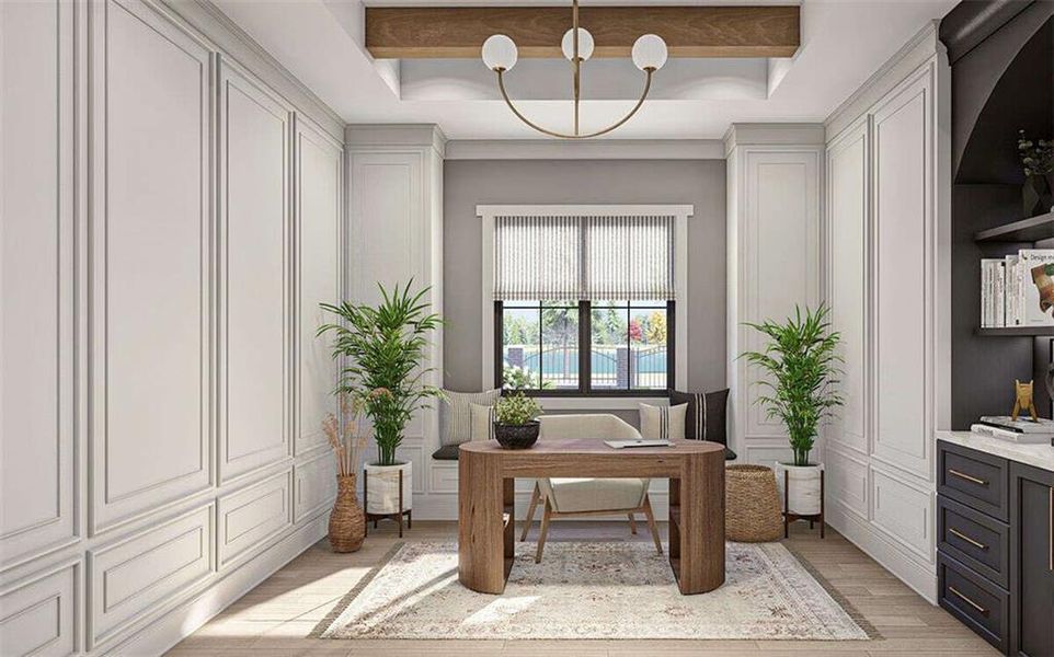 Furnished interior view inside a new home in , Marietta (Image 11).