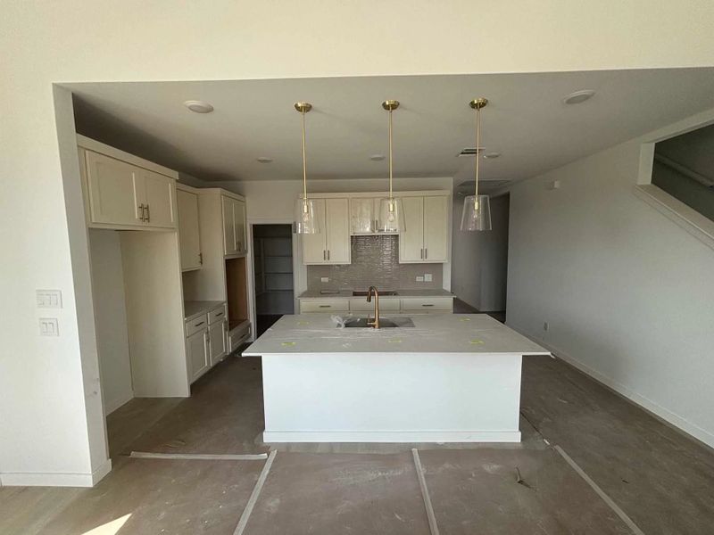 Kitchen Construction Progress featuring the Serene Collection