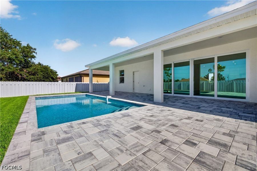 Exterior details and patio area of a home in Cape Coral, Cape Coral (Image 21). Exterior details and patio area of a home in Cape Coral, Cape Coral (Image 21).