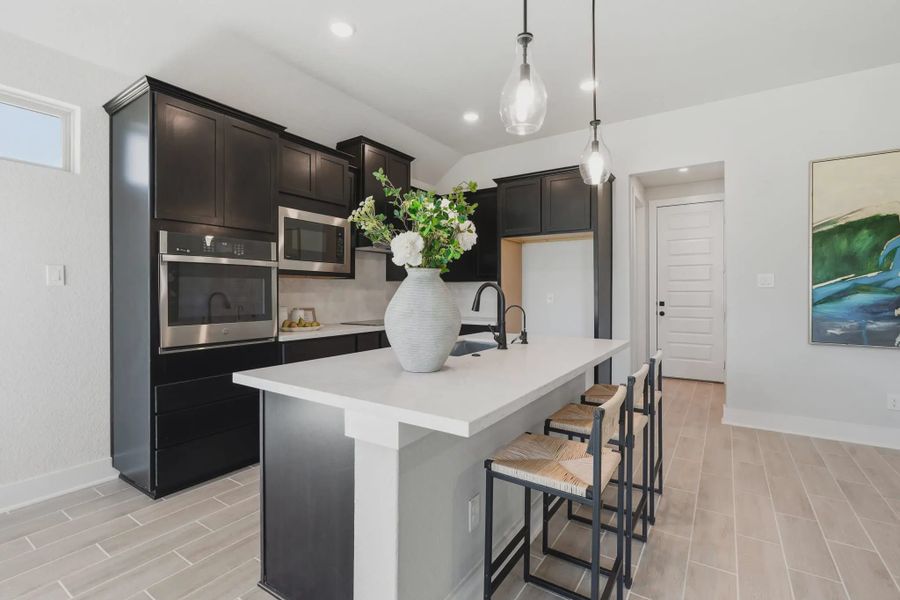 Representative furnished interior of a home built from the Aspen by Chesmar Homes in Alsatian Oaks, Castroville (Image 7).