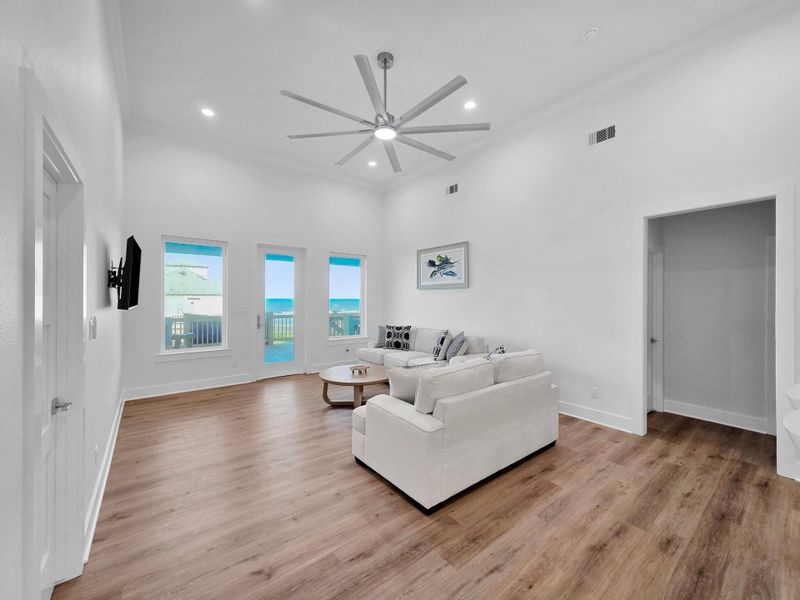 Furnished interior view inside a new home in , Bolivar Peninsula (Image 3).