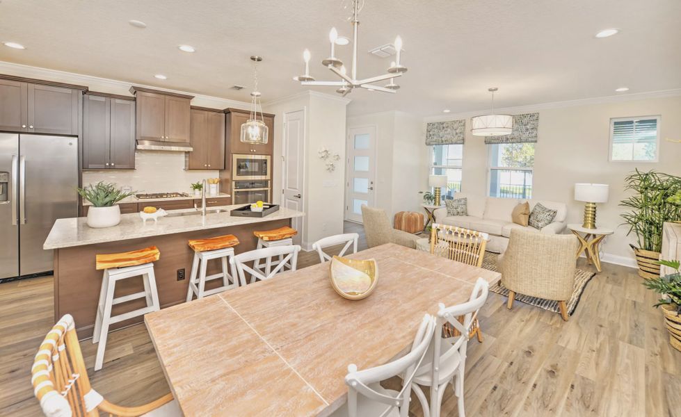 Furnished interior view inside a new home in Nocatee, Ponte Vedra (Image 9). Furnished interior view inside a new home in Nocatee, Ponte Vedra (Image 9).
