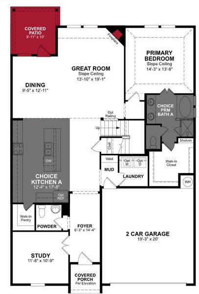 2D floor plan layout of this home in The Villages of Hurricane Creek, Anna, TX (Image 3). 2D floor plan layout of this home in The Villages of Hurricane Creek, Anna, TX (Image 3).
