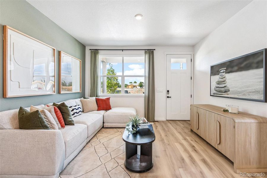 Furnished interior view inside a new home in Settlers Crossing, Commerce City (Image 14).