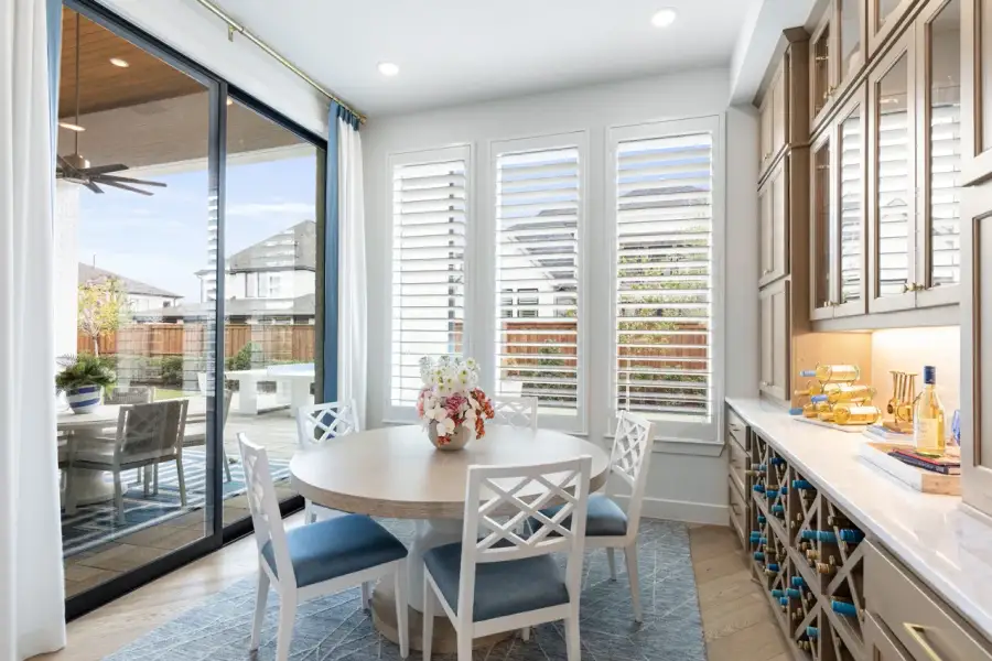 Representative Breakfast Nook - some options shown Representative Breakfast Nook - some options shown