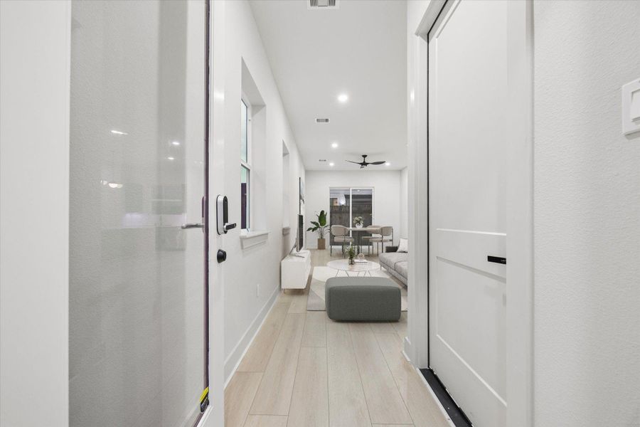 Furnished interior view inside a new home in , Houston (Image 11).