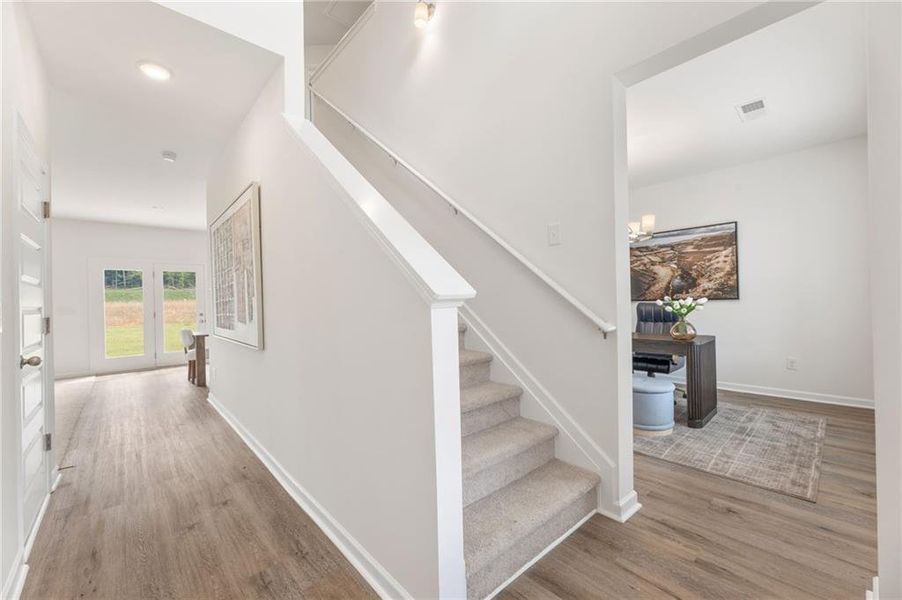 Spacious, unfurnished interior of a new home in Oakhill Estates, Adairsville (Image 17). Spacious, unfurnished interior of a new home in Oakhill Estates, Adairsville (Image 17).