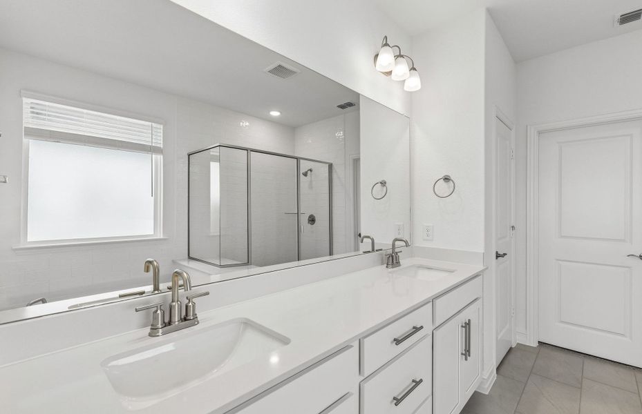 Representative furnished interior of a home built from the Harvard by Pulte Homes in Ribbonwood, Aubrey (Image 9).