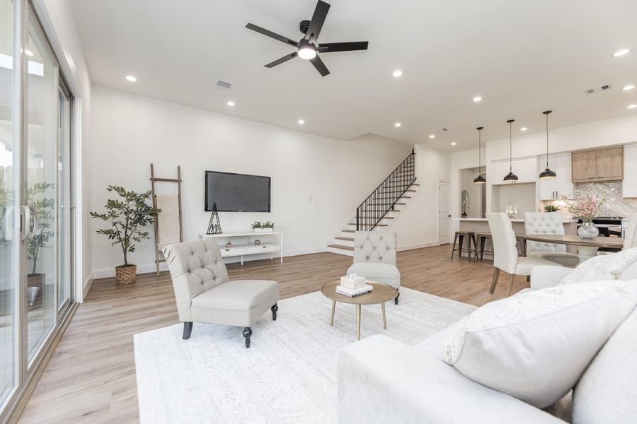 Furnished interior view inside a new home in , Houston (Image 6).