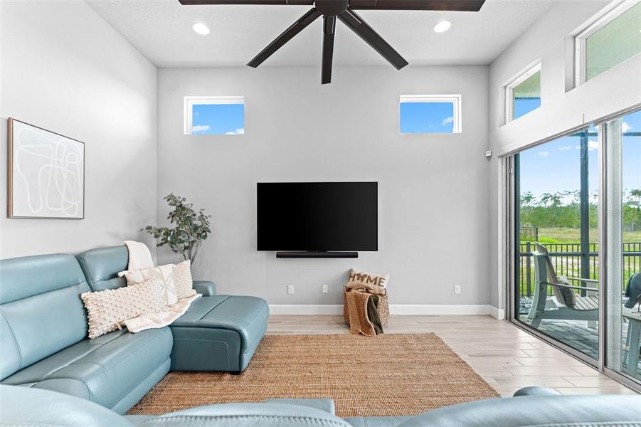Furnished interior view inside a new home in Mosaic, Daytona Beach (Image 12). Furnished interior view inside a new home in Mosaic, Daytona Beach (Image 12).