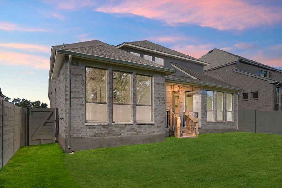 Rear of Home and Private Backyard Rear of Home and Private Backyard