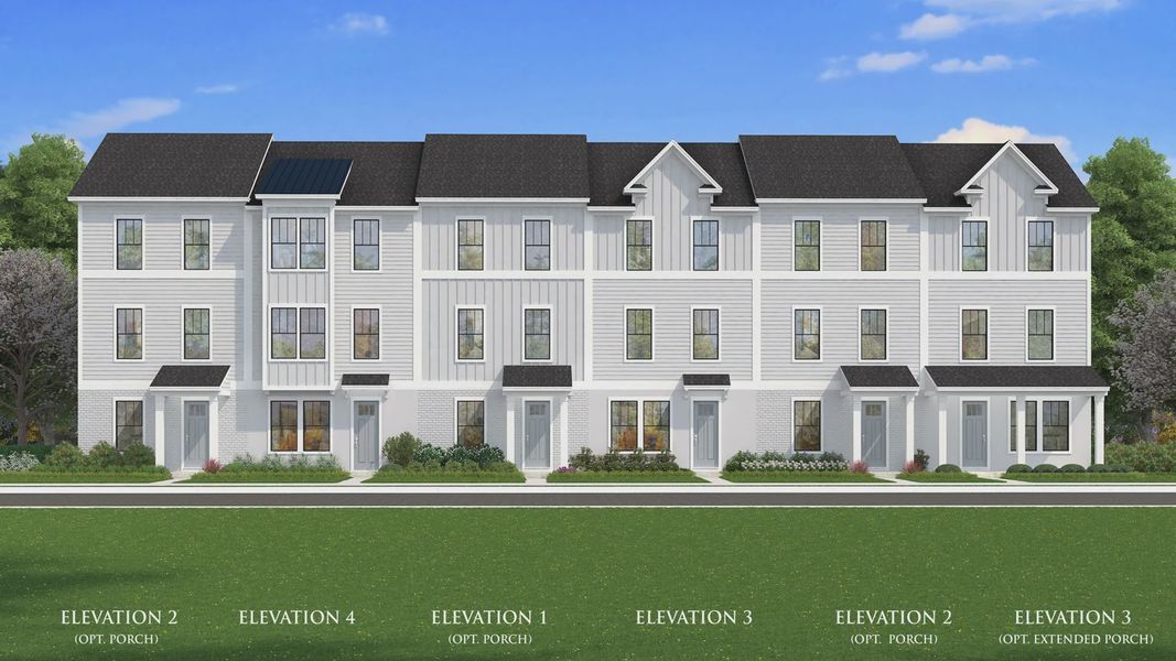 Representative exterior photo of a completed home built from the Lantana End Unit by DRB Homes in Parkview at Hamlin, Winter Garden, FL (Image 22).