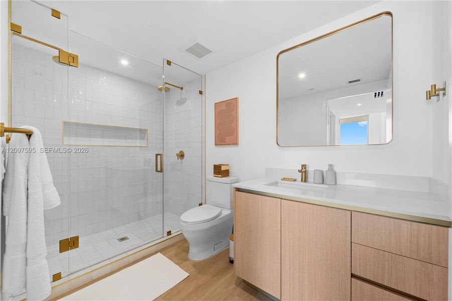 Furnished interior view inside a new home in , Miami (Image 6).