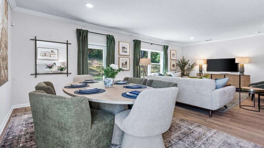 Furnished interior view inside a new home in Olson Ridge, Tallahassee (Image 14).