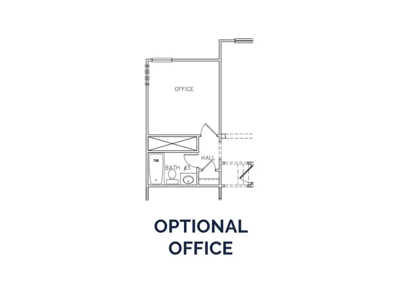 2D floor plan layout for the The Wendell by Stephen Elliott Homes in River’s Station, Atlanta, GA (Image 8).