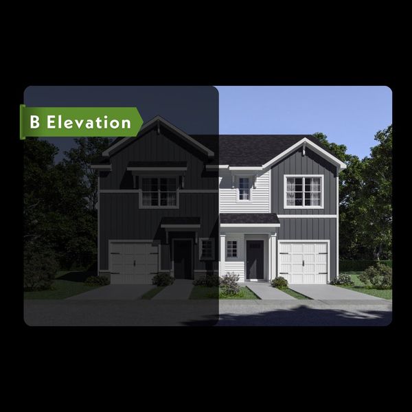 Representative exterior photo of a completed home built from the Walnut by McGuinn Homes in Sibley Village Townhomes, Sumter, SC (Image 22).