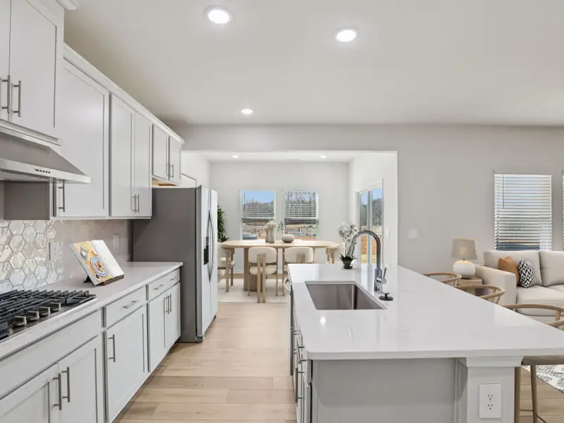 Furnished interior view inside a new home in Marshburn Landing - Classic Series, Wendell (Image 4).