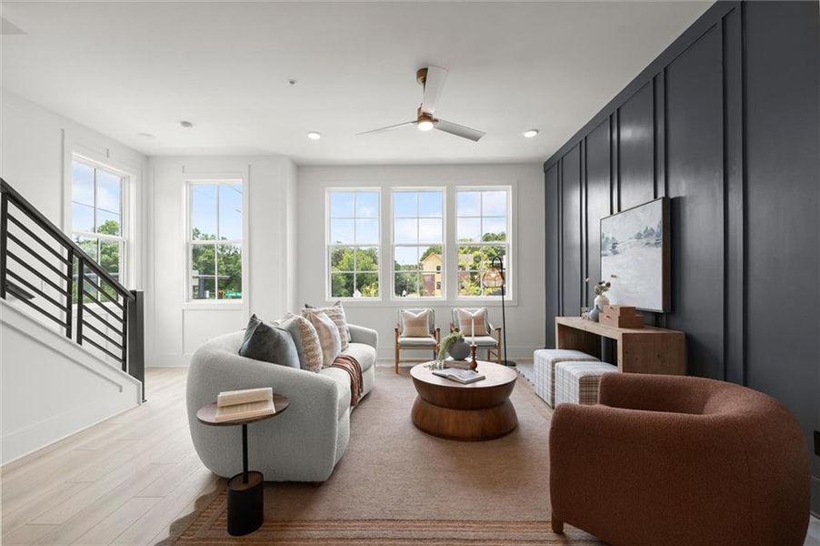 Furnished interior view inside a new home in The Gathering – Alpharetta, Alpharetta (Image 18).