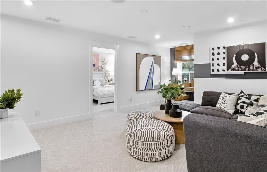 Furnished interior view inside a new home in Hunters Creek, Flowery Branch (Image 19).