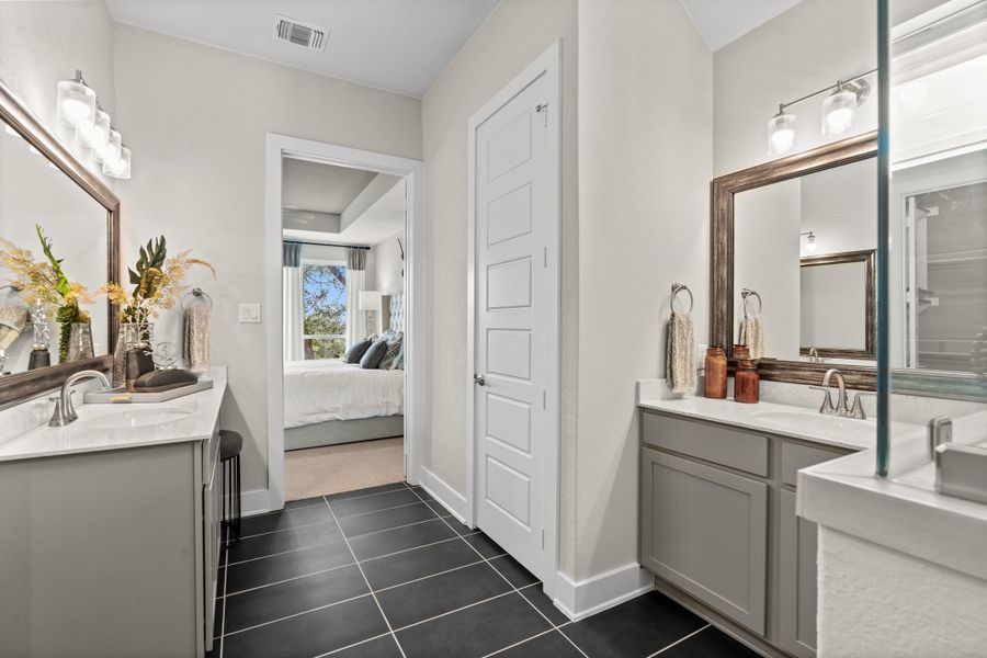 Furnished interior view inside a new home in Esperanza – New Phase Now Selling, Boerne (Image 27). Furnished interior view inside a new home in Esperanza – New Phase Now Selling, Boerne (Image 27).