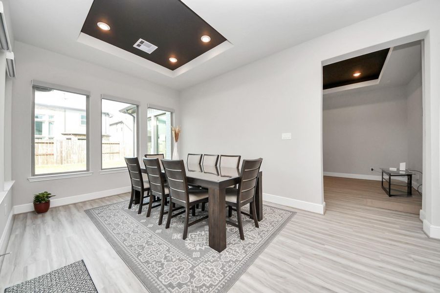 Furnished interior view inside a new home in Sienna 70', Missouri City (Image 30). Furnished interior view inside a new home in Sienna 70', Missouri City (Image 30).