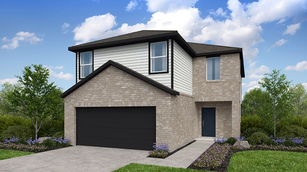 Representative exterior photo of a completed home built from the Kestrel by Taylor Morrison in Longview 40s, Del Valle, TX (Image 2).