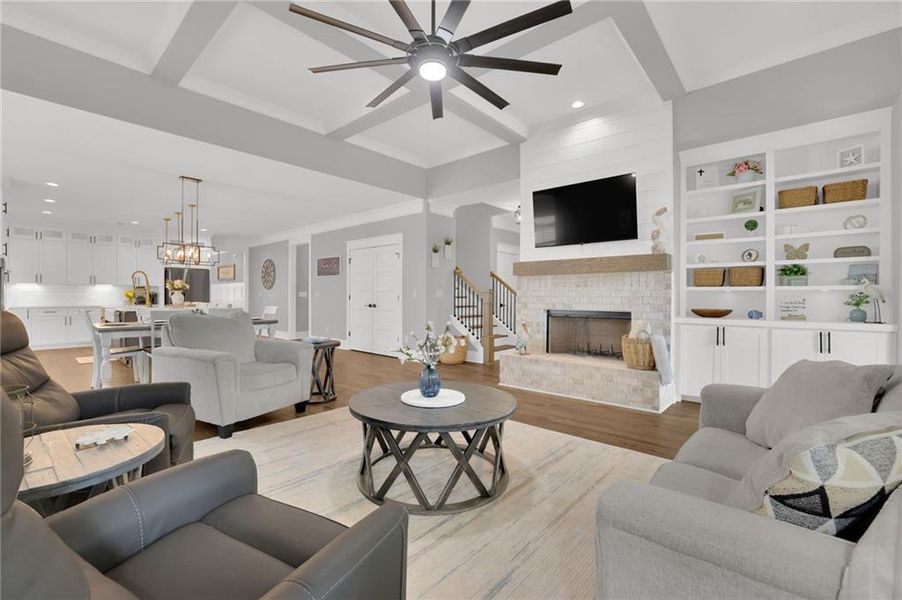 Furnished interior view inside a new home in , Canton (Image 34).
