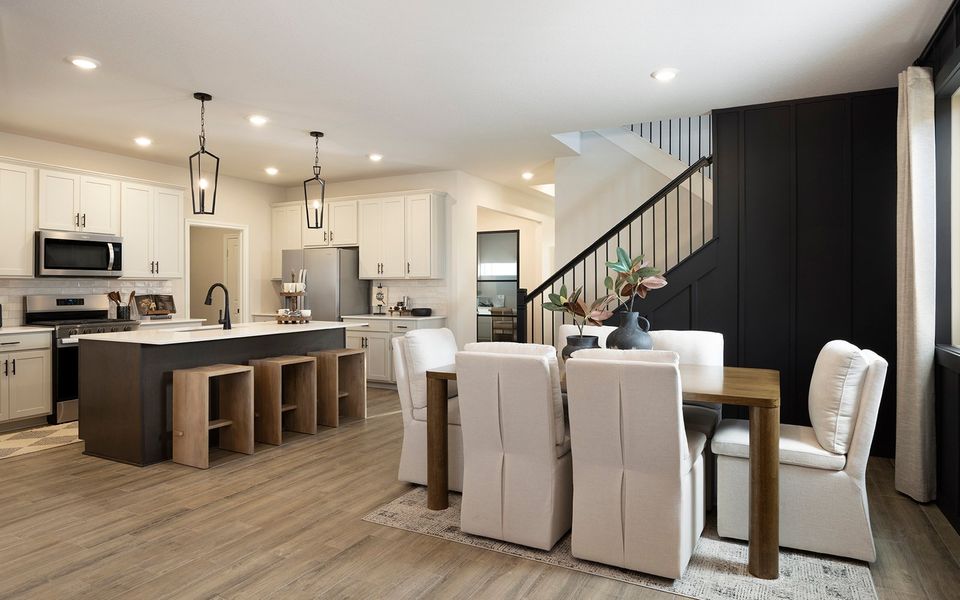 Representative furnished interior of a home built from the Lantana by Brookfield Residential in Elyson, Katy (Image 8).