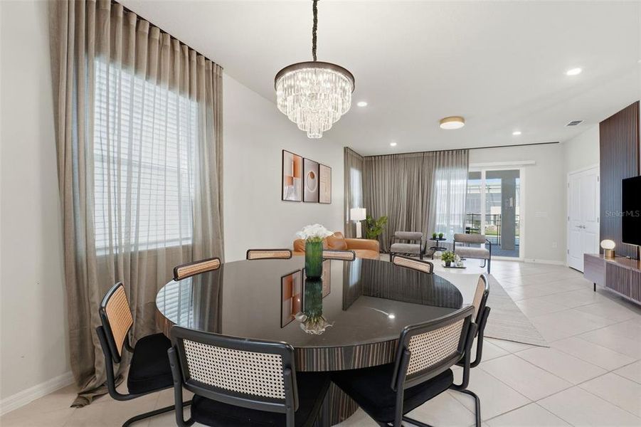 Furnished interior view inside a new home in , Clermont (Image 13).