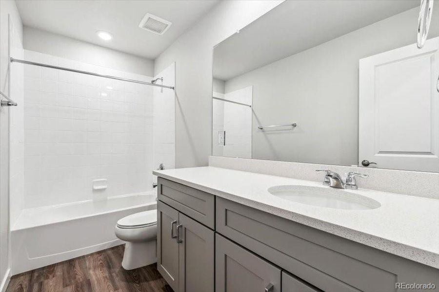 Furnished interior view inside a new home in The Haven II Collection  at Painted Prairie, Aurora (Image 10).