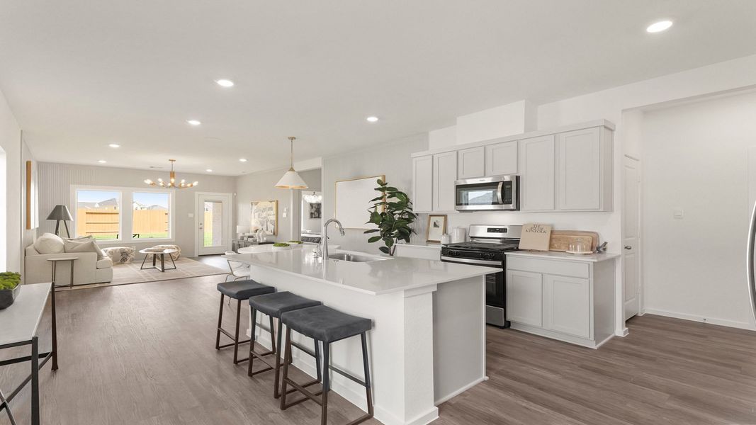 Furnished interior view inside a new home in Cypress Green, Tomball (Image 7).