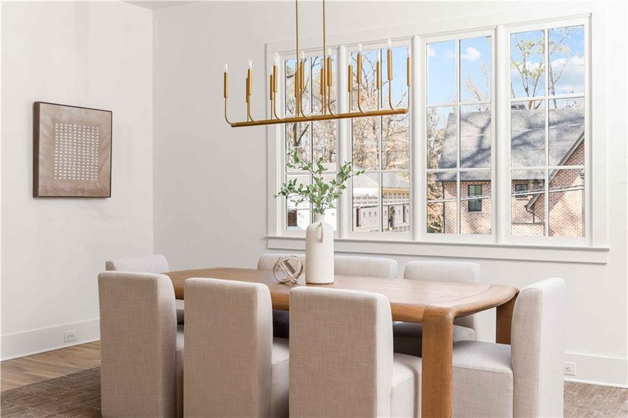 Furnished interior view inside a new home in , Atlanta (Image 11). Furnished interior view inside a new home in , Atlanta (Image 11).