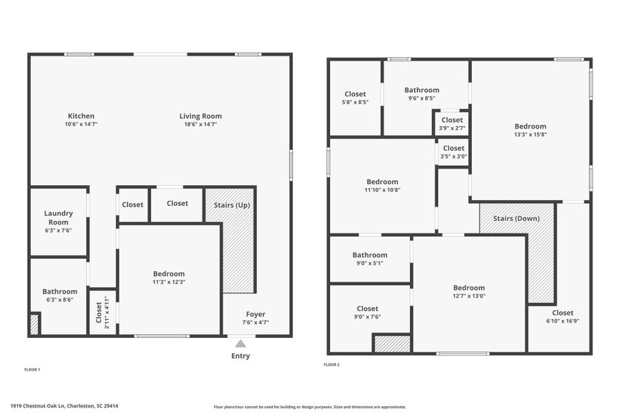 2D floor plan layout of this home in , Charleston, SC (Image 5).