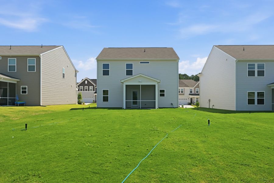 Exterior details and patio area of a home in Piper Creek, Newton (Image 28).