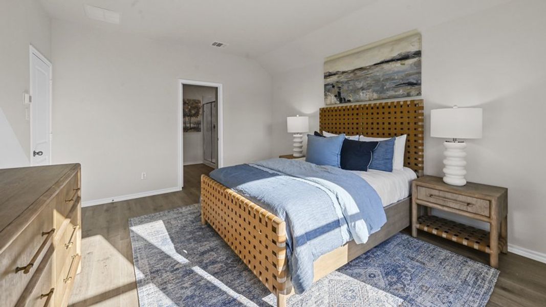 Furnished interior view inside a new home in Stonewyck Farms, Ennis (Image 26).