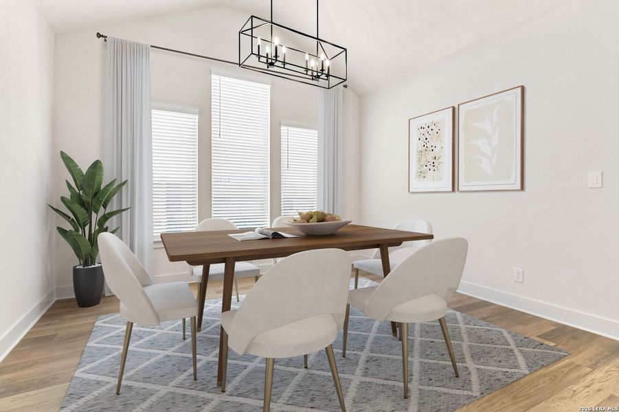 Furnished interior view inside a new home in Ventana - 60', Bulverde (Image 34).