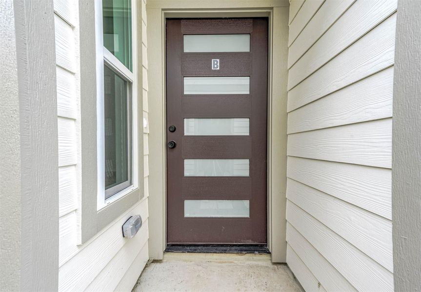 Main Entrance to Unit B