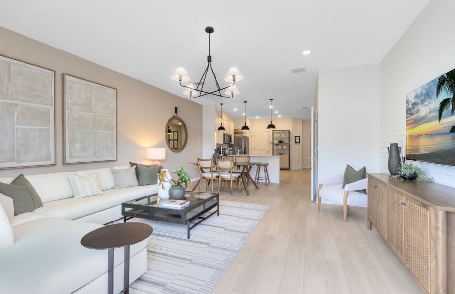 Representative furnished interior of a home built from the Springdale by Pulte Homes in Harbor Square, Palm Bay (Image 14).