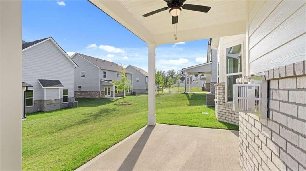 Exterior details and patio area of a home in Wildwood, Covington (Image 23).