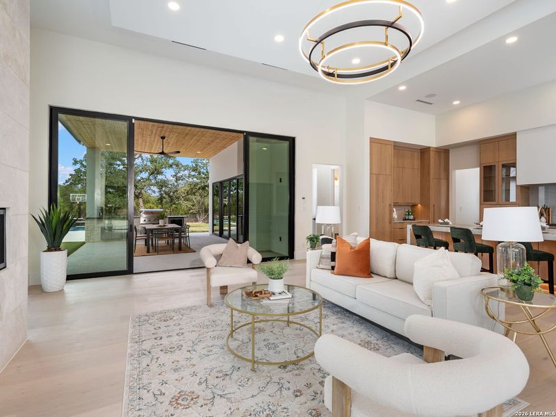 Furnished interior view inside a new home in , Fair Oaks Ranch (Image 63).