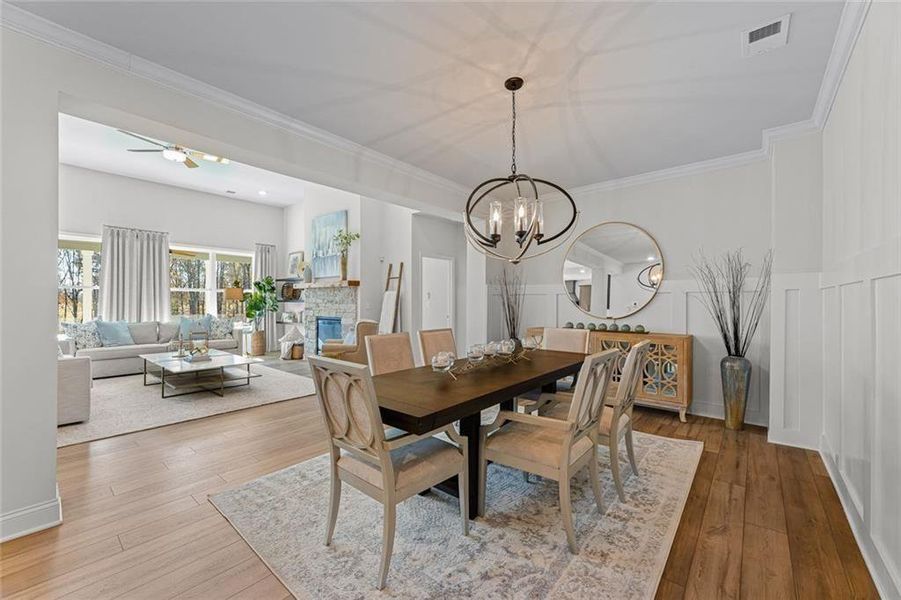 Furnished interior view inside a new home in Echo Grove, Cumming (Image 10).