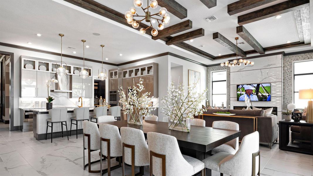 Furnished interior view inside a new home in , Palm Beach Gardens (Image 5).