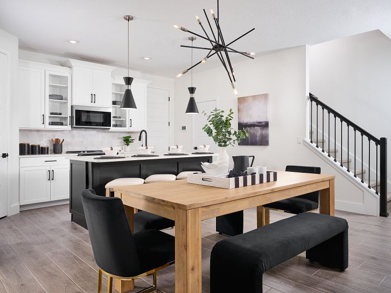 Furnished interior view inside a new home in The Meadow at Crossprairie Bungalows, St. Cloud (Image 4).