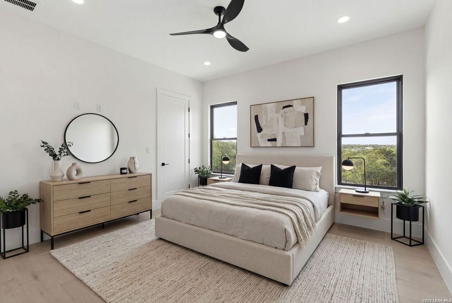 Furnished interior view inside a new home in , San Antonio (Image 33). Furnished interior view inside a new home in , San Antonio (Image 33).